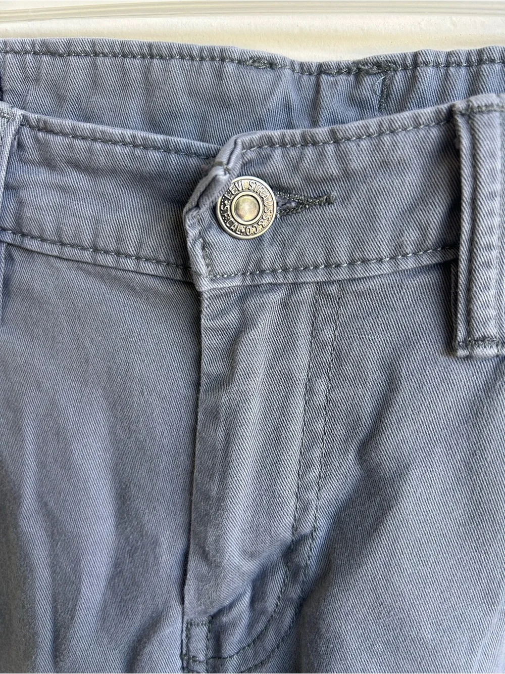 Levi's Men's Slim Jeans in Gray with Red Tab 30x30